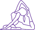 Yoga pose icon